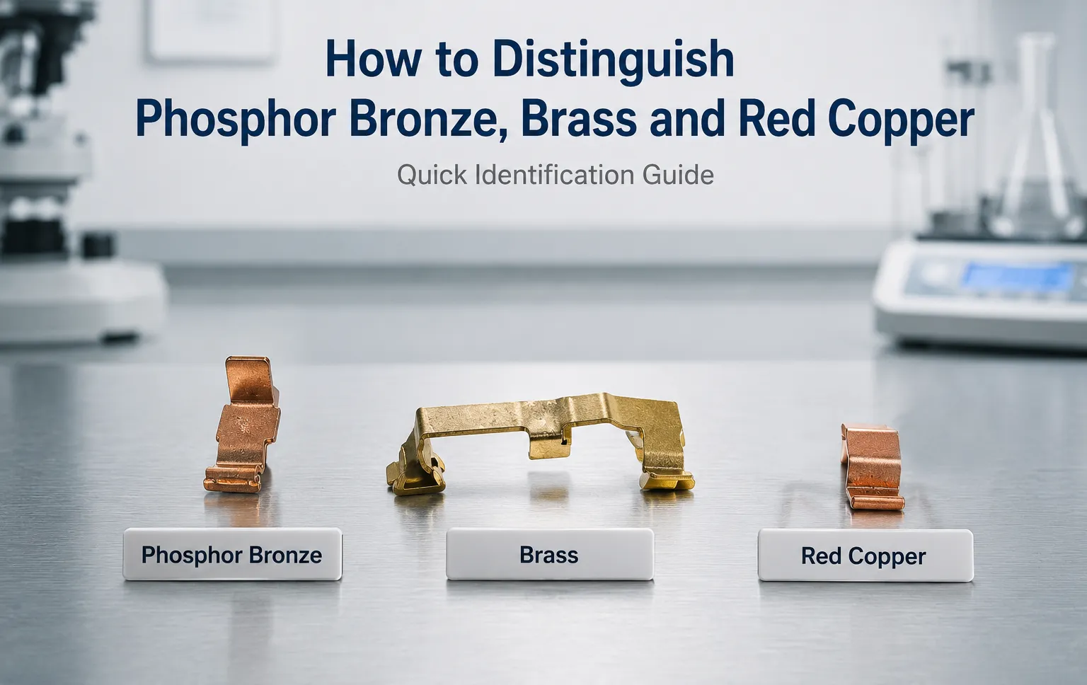 How to Distinguish Phosphor Bronze, Brass and Red Copper